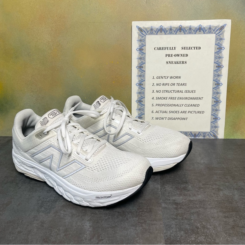 New Balance Fresh Foam X 860v14 Women's White Running Shoes Size 10.5B - Picture 2 of 16